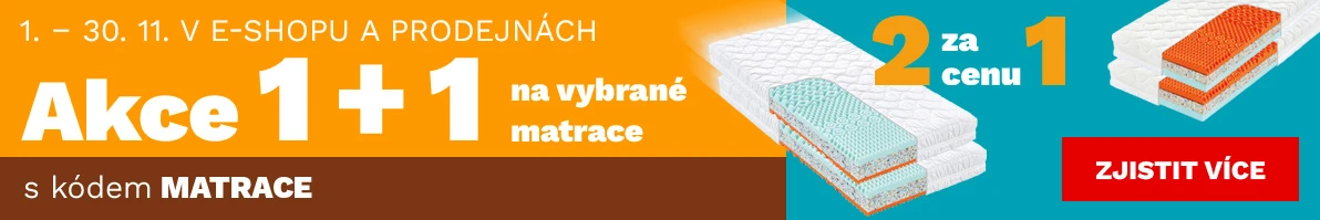 Matrace 1+1 zdarma 1-30-11-2026