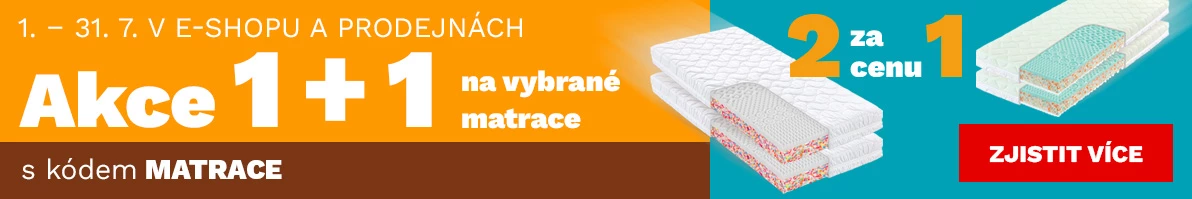 Matrace 1+1 zdarma 1-31-7-2026