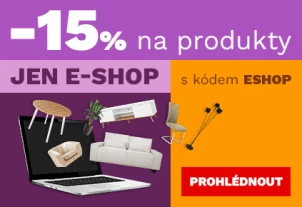 15 % na produkty jen v e-shopu 13-15-9-2026