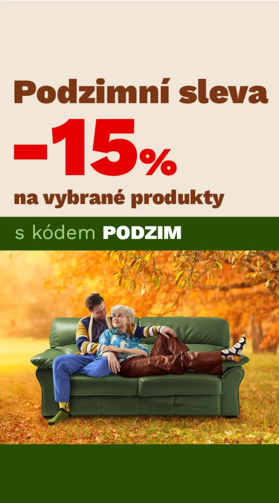 PODZIMNÍ SLEVA 15 % na vybrané produkty 28.9. - 1.10. 2026