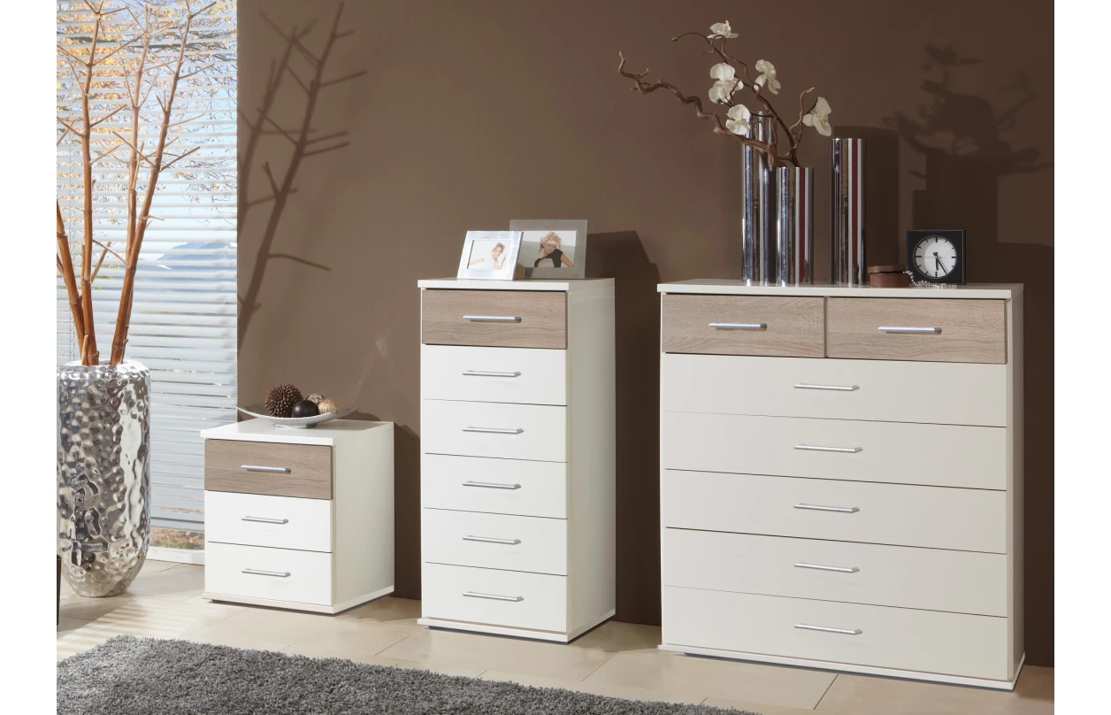 Šatní skříň bez zrcadla Click, 91 cm, bílá/dub sonoma 36