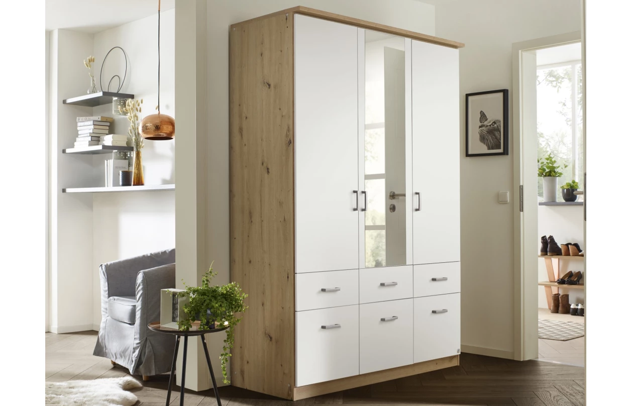 Skříňový nástavec Bremen, 136 cm, dub sonoma/bílá 22