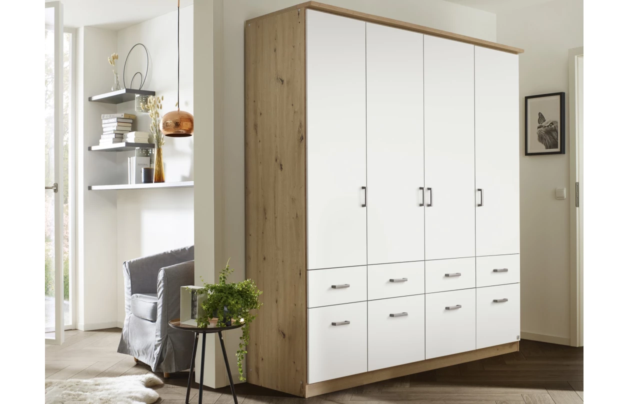 Skříňový nástavec Bremen, 91 cm, dub artisan/tmavě šedý 20
