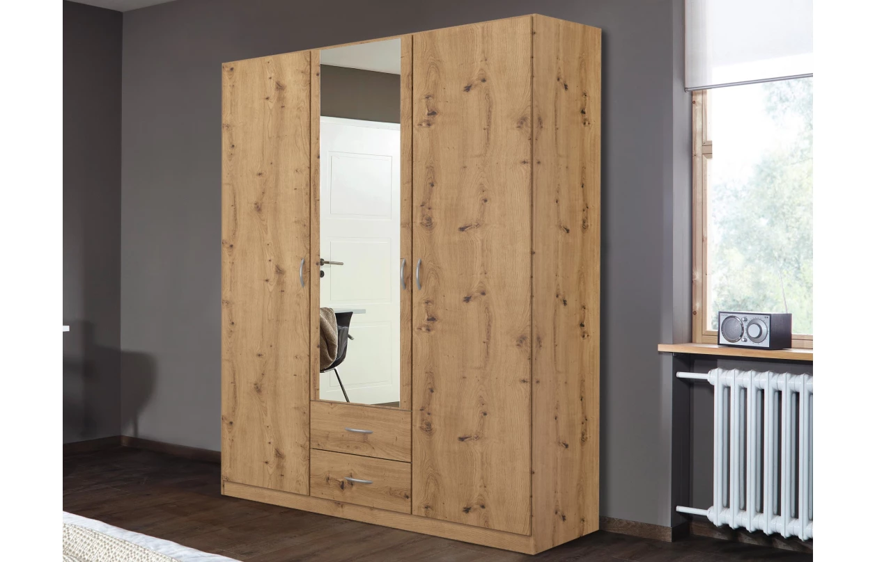 Šatní skříň Case, 91 cm, dub artisan 20