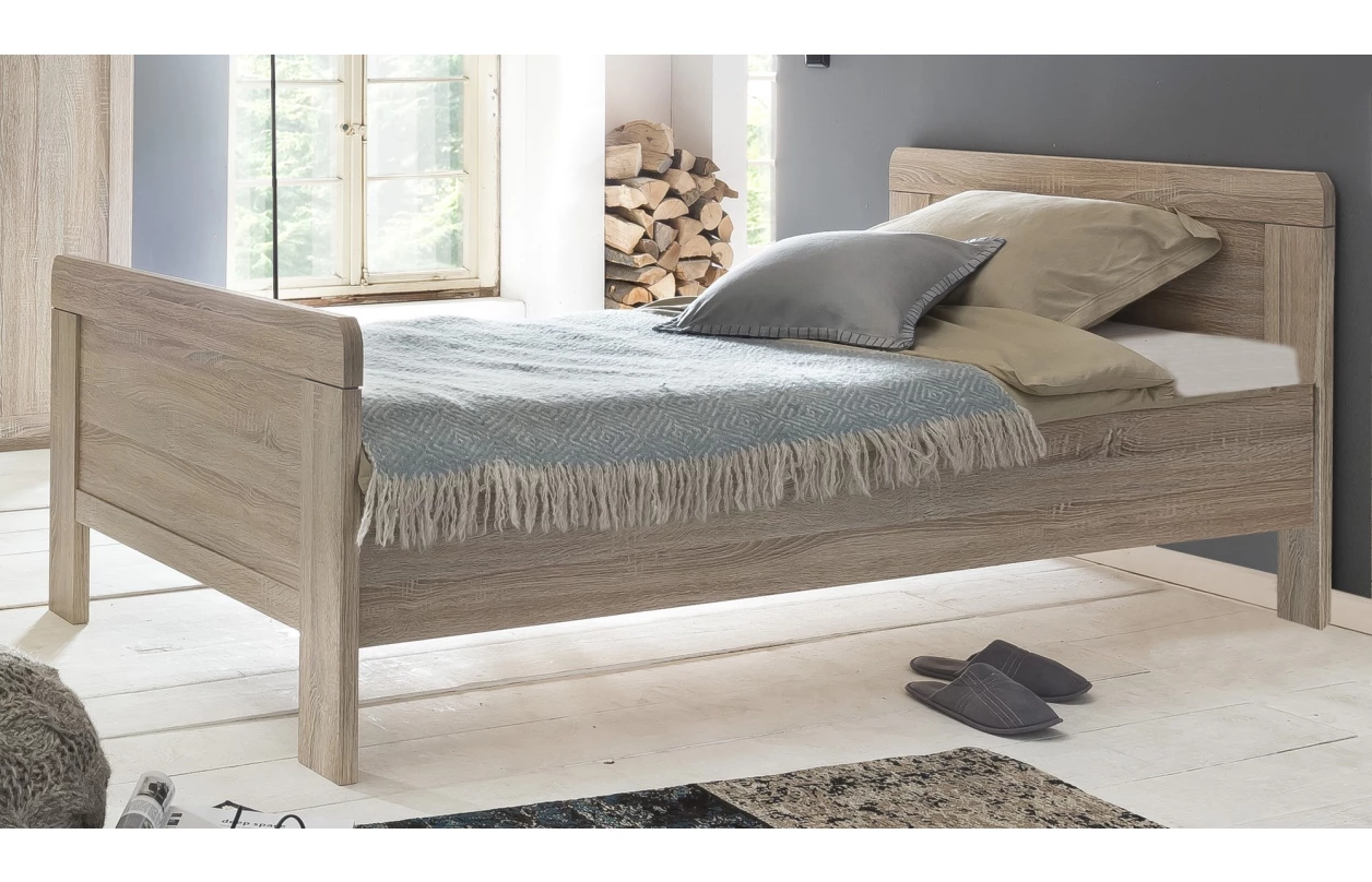 Šatní skříň Nadja, 135 cm, dub artisan/zrcadlo 12