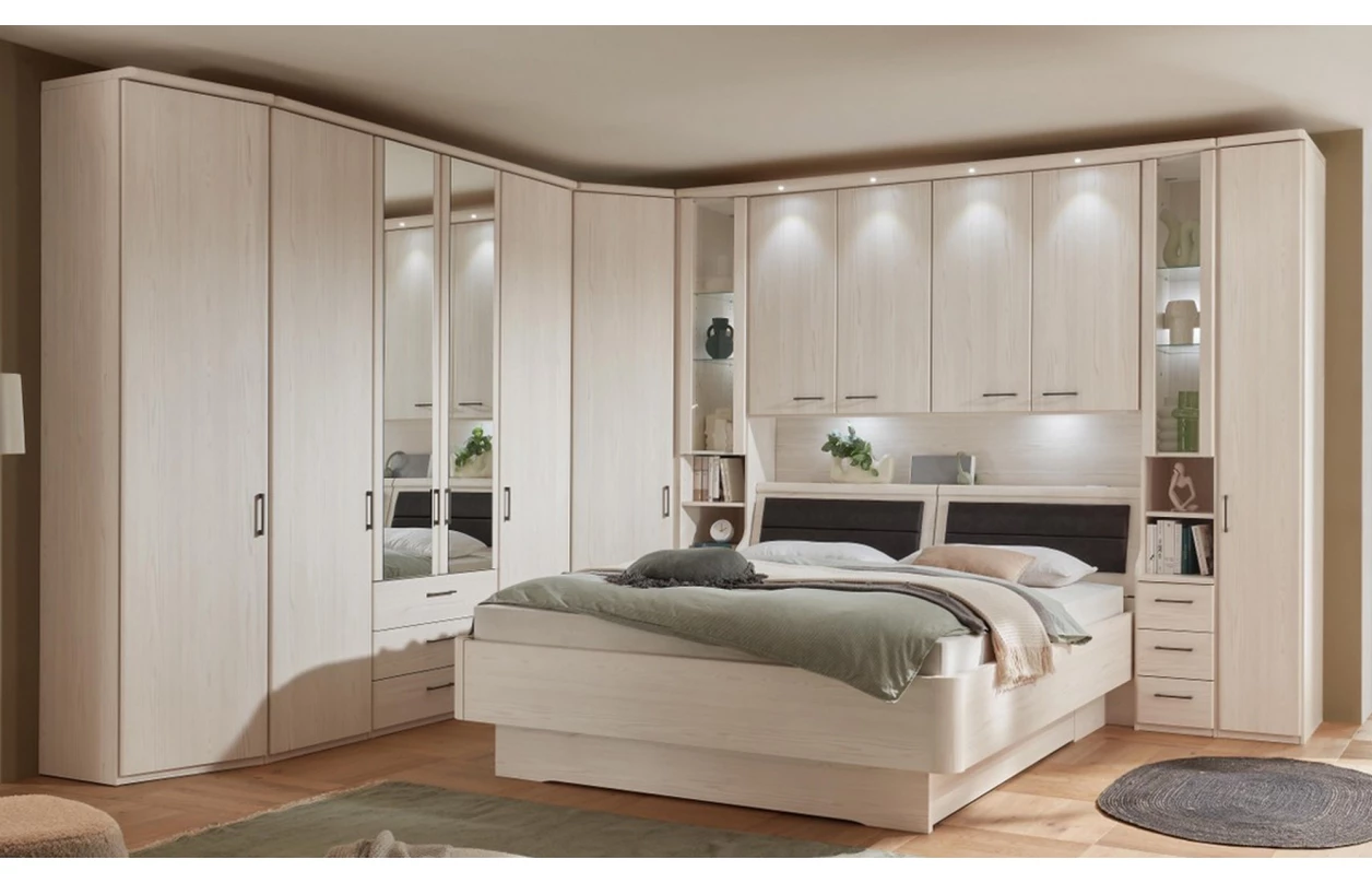 Set 4 ks bodové osvětlení pro horní lištu skříňového přemostění Luxor 20