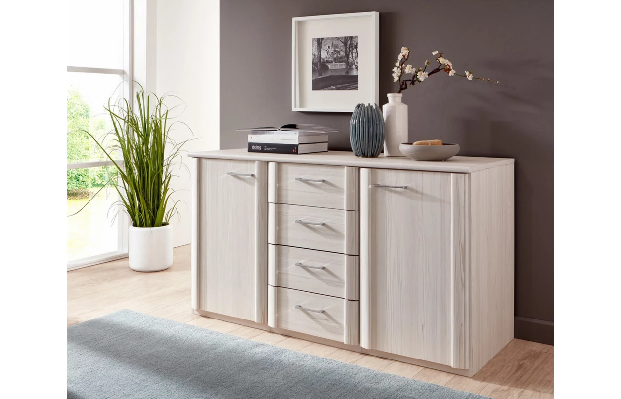 Zkosená skříň Luxor 47 cm, polární modřín, levá 37