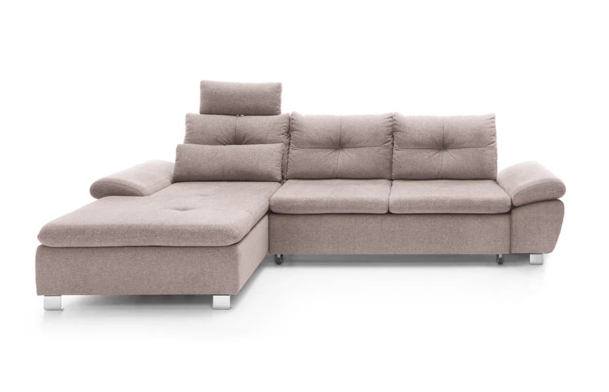 Sedací souprava Madeira 3A, fialová lila látka, tvar pravé U 3