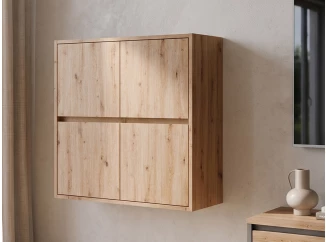 Nástěnná skříňka Asko Living, 75 cm, dub artisan