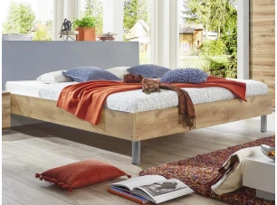 Postel Easy Plus 180x200 cm, dub prkenný, komfortní výška