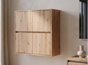 Nástěnná skříňka Asko Living, 75 cm, dub artisan