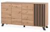 Široká komoda Merida, 160 cm, dub artisan/antracit
