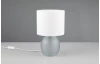 Stolní lampa Vela, šedé sklo
