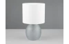 Stolní lampa Vela, šedé sklo
