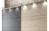 Horní lišta s osvětlením k šatní skříni Brüssel 250 cm, kamenný dub