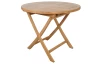 Kulatý zahradní stůl Dumai, 90 cm, teak