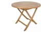 Kulatý zahradní stůl Dumai, 90 cm, teak