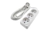 Prodlužovací kabel 3 m, 3 zásuvky, bílý