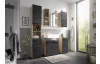 Koupelnová stojací skříňka Vista 34 cm, dub viking/černá