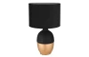 Stolní lampa Valentino, černá/zlatá