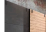 Šatní skříň Detroit, 250 cm, prkenný dub/antracitová ocel