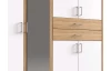 Šatní skříň Diver, 270 cm, bílá/dub sonoma