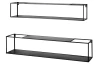 Set 2 ks nástěnný regál Leicester 95 cm/85 cm