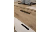 Komoda se zásuvkami Daria, 125 cm, dub/bílá