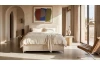 Postel Hilton 180x200 cm, krémová látka