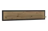 Nástěnná police Trondheim 140 cm, dub artisan/dub černý