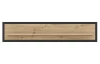 Nástěnná police Trondheim 140 cm, dub artisan/dub černý