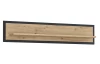 Nástěnná police Trondheim 140 cm, dub artisan/dub černý
