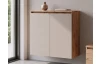 Nástěnná skříňka Asko Living, 75 cm, dub artisan/béžová kašmír