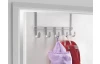 Závěsná lišta na dveře Polytherm U 38 cm, stříbrná mat