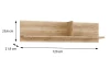 Nástěnná police Arank 120 cm, dub mauvella