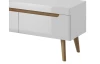 Široká TV skříňka Nordi, 160 cm, dub riviera/bílá lesk