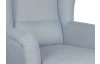Křeslo ušák Canto, modrá tkanina