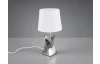Stolní lampa Abeba, lesklá stříbrná