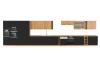 Horní kuchyňský regál Modena, 30 cm, dub artisan