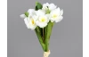 Umělá květina Svazek narcisů 32 cm, krémová