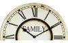 Nástěnné hodiny Family 60 cm, vintage, MDF