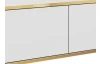 Závěsná TV skříňka Orfeo, 135 cm, bílá/zlatá