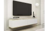 Závěsná TV skříňka Orfeo, 135 cm, bílá/zlatá