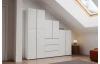 Víceúčelová šatní skříň/botník Oreso 76 cm, bílá