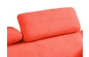 Rohová sedací souprava Viera, oranžová látka, levý roh