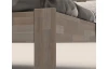 Rohová postel se zástěnou vlevo Tema L 180x200 cm, šedý buk