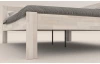Rohová postel se zástěnou vpravo Tema P 180x200 cm, bělený buk