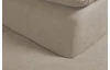Rohová sedací souprava Viera, béžová látka, pravý roh