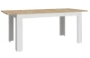 Rozkládací jídelní stůl Bohol 160x90 cm, modřín/dub riviera