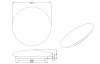 Stropní LED osvětlení Putz 37x10 cm